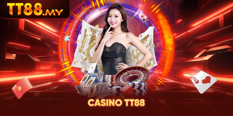 Sảnh casino TT88 với nhiều bàn chơi live casino trực tuyến