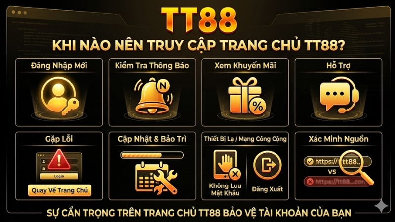 Khi Nào Nên Truy Cập Trang Chủ TT88?